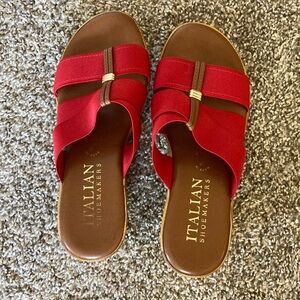 Italian Shoemakers Red Women's Sandals